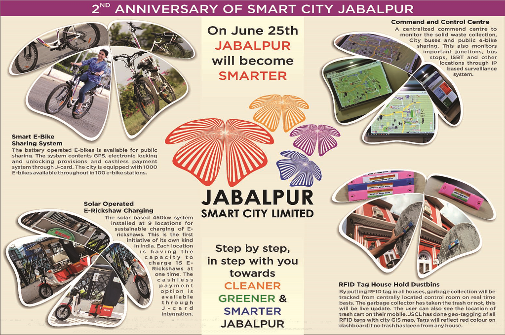 2nd Anniversary of Jabalpur Smart City at Manas Bhawan